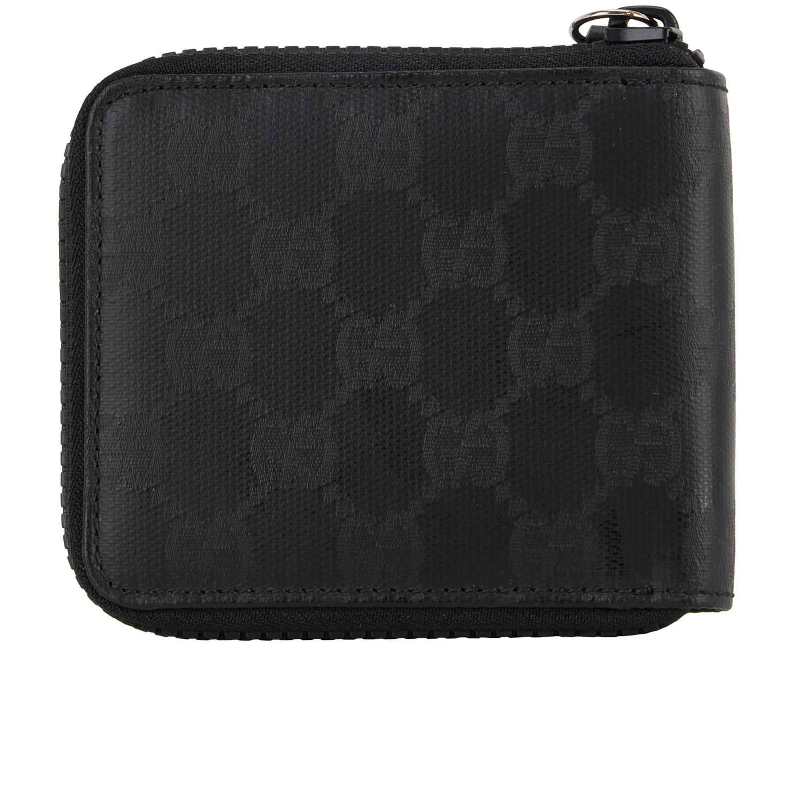 Gucci GG Zip Cardholder, &pound;170, Accessories, Black, Canvas, Back view